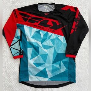 Fly Racing Motocross Long Sleeve Jersey Kinetic Youth Large
